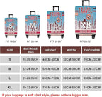 WUJIAONIAO Travel Luggage Cover Baggage Suitcase Cover Protector Skins 18-32 Inch (Tourist Attraction A28, L (for 25-28 inch luggage))