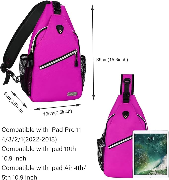 MOSISO Sling Backpack, Multipurpose Crossbody Shoulder Bag Travel Hiking Daypack
