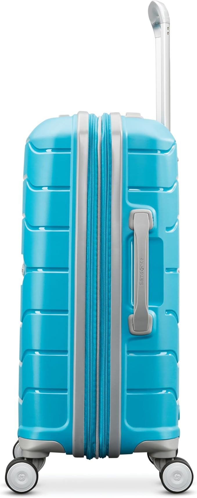 Samsonite Freeform 2-Piece Luggage Set - Carry-On & Large Checked Luggage with Dual Spinner Wheels - Durable Polypropylene Hardshell - TSA Lock, Airline-Approved - Expandable Hard Shell - Ocean Blue