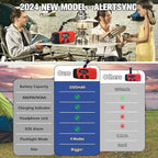 18500mWh/5000mAh Emergency Crank Weather Radio, iRonsnow NOAA/FM/AM Solar Radios, Portable Survival Radio with SOS, Earphone Jack, 1W 4 Modes LED Flashlight, Cell Phone Charger for Camping Hiking