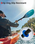 Abahub Adjustable Kayak Paddle 210-230 cm/ 230-250 cm Floating Kayaking Oars Boating Oars Canoeing Oars Black