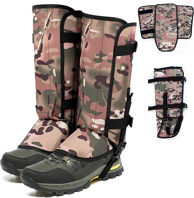 Snake Leggings, Adjustable Snake Leg Guards for Hunting/Outdoor Working,Snake Gaiters,Snake Gators for Men and Women