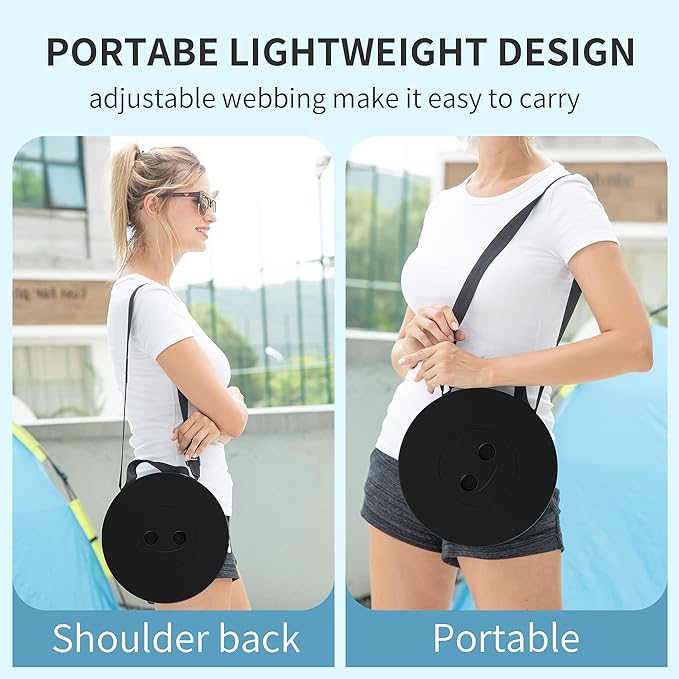 Telescoping Portable Sturdy and Lightweight Stool, Retractable Collapsible Camping Car for Travel Picnic Fishing Hiking Museums Shows Capacity 440Ib (Only Stool)