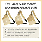 Anti Theft Crossbody Travel Bags for Women Men Cross Body Slim Sling Handbags with S Hook Antitheft