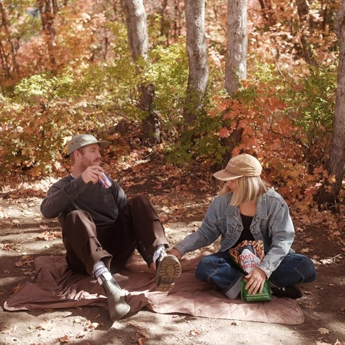 Gravel Layover Travel Blanket – Lightweight, Compact, and Warm with Carry Pouch (Gray)