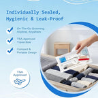 20 Kits Travel Toiletry Kit Bulk, 9-in-1 Disposable Personal Hygiene Kit, Basic Toiletry Kits for Men Women, Homeless Care Supplies Charity Kit for Guest, Hotel, Camping, Travel, Donation