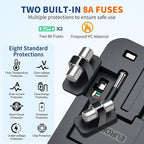 Universal Travel Adapter Fast Charger, All in One Plug Adapter With 2 USB-C PD20W GaN Worldwide Power Adapter International Wall Charger Foldable Plug Converter Travel Essential for Europe UK AUS Asia