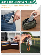 17-in-1 Mini Multitool Screwdriver Set, Precision Stainless Steel EDC Pocket Toolkit with Compact Precision Bit Set & Bottle Opener for Outdoor, Hiking, Camping and Survival