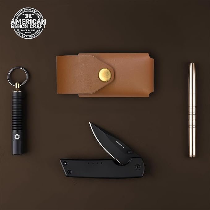 Leather Multitool Sheath Compatible with Leatherman Wave & Wave+ | Ultra Durable Full Grain Leather Tool Holder, Multi Tool Holster, Solid Brass Rivets - Belt Accessories for Men - Tan