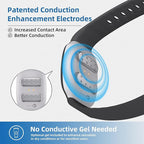 EmeTerm Fashion Anti-Nausea Wristband Relieve Morning Motion Travel Sickness Rechargeable Drug Free Bands without Side Effects - Extra 2pack Conductive Gel (Black - Extra 2pack Conductive Gel)