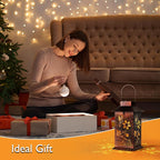 Homemory Hummingbird Solar Lanterns Waterproof, Metal Hanging Hollowed-Out Metal Decor Lantern, LED Outdoor Decoration for Outside LED Lanternse for Yard, Backyard, Porch, Lawn