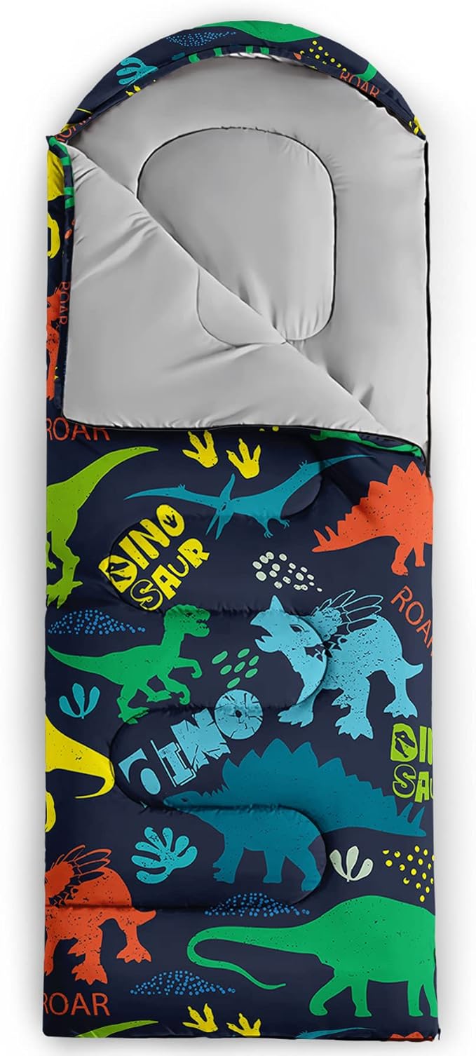 Axolotl Unicorn Sleeping Bag for Kids Boys Girls–Lightweight Warm Cold Weather Sleeping Bags,Waterproof Portable Sleeping Bag with Compression Sack for Camping Backpacking Outdoor Indoor