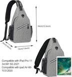 MOSISO Sling Backpack, Multipurpose Crossbody Shoulder Bag Travel Hiking Daypack