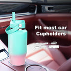 32oz Insulated Water Bottle, Fit in Any Car Cup Holder, Water Bottle with Straw Lids, Stainless Steel Insulated Water Flask Double Wall Leak-proof BPA Free to Keep Cold&Hot