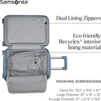 Samsonite UpLIFT Carry-On Hardside Luggage with Spinner Wheels - Airline-Approved, TSA Lock, Adjustable Handle System - Polycarbonate Hard Suitcase for Ultra Lightweight Travel - Elemental Blue
