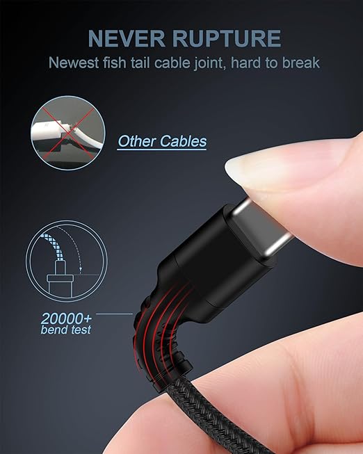 2pack-10ft USB Type C to USB-C Charger Cable for iPhone 17e 17 Pro Max, 17Pro, 17 Air, 16 16e 15, Apple Usbc Fast Charging Cord for Samsung Galaxy, Google Pixel 10 9a 9 Pro XL 8 Pro Android USB-C Wire