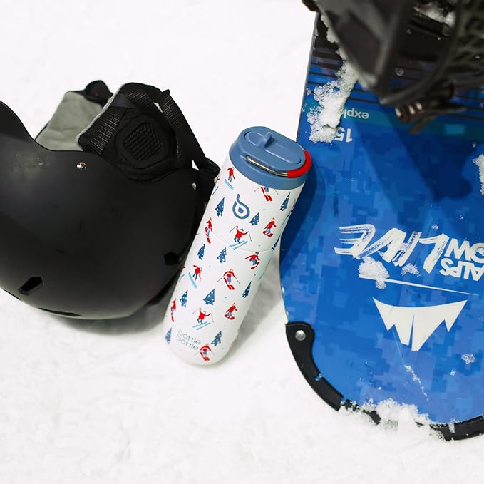 BOTTLE BOTTLE Insulated Water Bottle 24oz with Straw Lid and Handle for Sports Travel Gym Stainless Steel Water Bottles Double-Wall Vacuum Metal Leak Proof BPA-Free