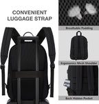 KEOFID Travel backpack for Men and Women, Anti Theft Laptop Backpack with USB Charging Port for Work, Large Bag for College, BLACK BOOK BAG FOR BOYS, GILRS Backpack,Water Resistent(Black)
