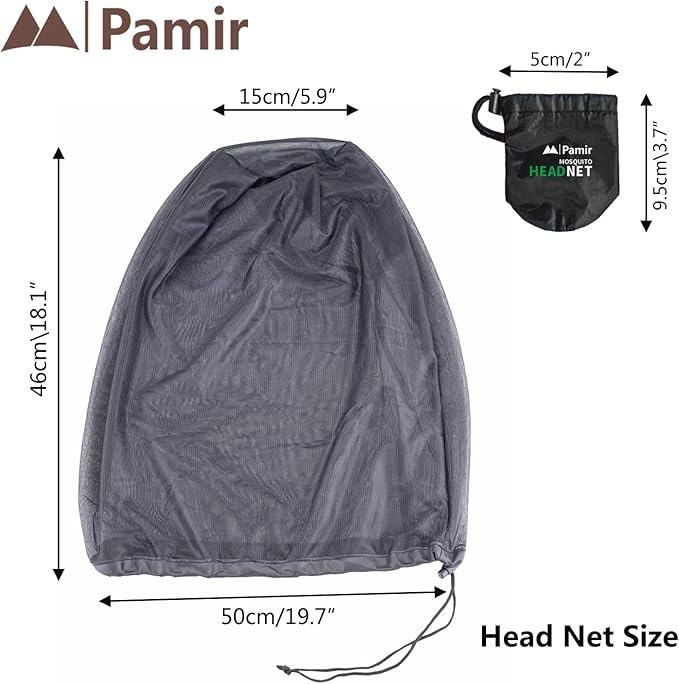 4pack Mosquito Head Net Mesh, Bug Net for Head, Hats with Netting for Men Women,Insect Shield Face Mask Cover for Camping, Hiking, Fishing, Gardening