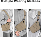 Anti Theft Travel Bag, One Shoulder Large Capacity Cross-body Bag Chest Fashion Lightweight Sling Bags for Travel Sports