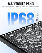 18BB N-Type 800 Watt Solar Panel, 12V 8PCS 100W Solar Panels, 25% High-Efficiency, Monocrystalline PV Modules, for RV, Marine, Boat, Shed Farm, Rooftop, Farm and Off-Grid System