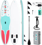 FunWater Inflatable Stand Up Paddle Board 10'/10'6"/11'/11'6" Paddle Board for Adults & Youth, Paddleboards Inflatable with Premium SUP Accessories, Wide Stable, Non-Slip Comfort Deck