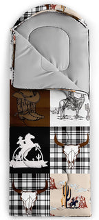 Sleeping Bags for Adults and Kids，3D Printing Camping Sleeping Bag for Girls Boys Lightweight Waterproof Cold/Warm 3-Season，Outdoor Travel with Compression Bags