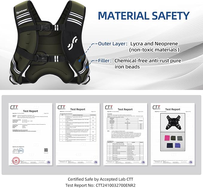 Sportneer Weighted Vest for Women Men: 8lbs/12lbs/15lbs/20lbs/25lbs Weight Vest with Detachable Phone Pouch Rucking Vest for Women Walking Strength Training Muscle Building Weight Loss