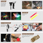 238Pcs Emergency Survival Kit and First Aid Kit, Professional Survival Gear Tool with Tactical Molle Pouch and Emergency Tent for Earthquake, Outdoor Adventure, Camping, Hiking, Hunting