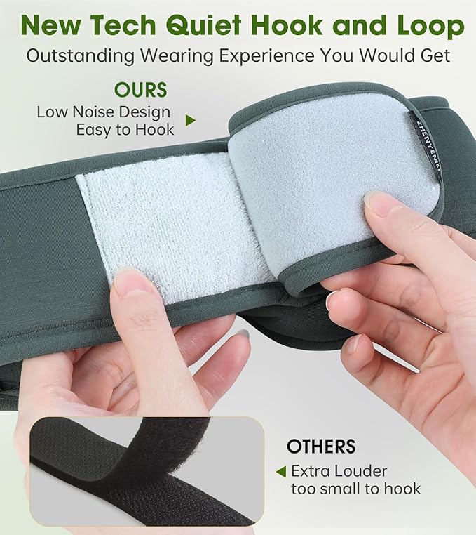 Bamboo Cotton Sleep Mask with Bluetooth Wireless Headphones - Blackout Eye Mask for Sleeping 3D Contoured Sleep Headband Ear Muffs Lengthen & Low Noise Hook for Better Experience (Grey)