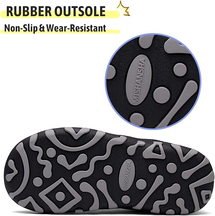 Mishansha Kids Hiking Boots Toddler Girls Boys Hiking Shoes Water-Resistant Anti-Collision Non-Slip Athletic Outdoor Trekking Boots