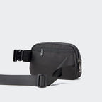 Pander Everywhere Belt Bag for Women, 5 Zipper Pockets Nylon Crossbody Fanny Pack Purse (Black)