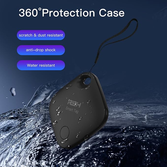 Air Tracker Tag 4 Pack Bluetooth Luggage Tracker Tag Locator Works with Apple Find My,Smart Tracker for Suitcase, Bag, Backpack, Wallet,Replaceable Battery Smart tag Finder-2pack