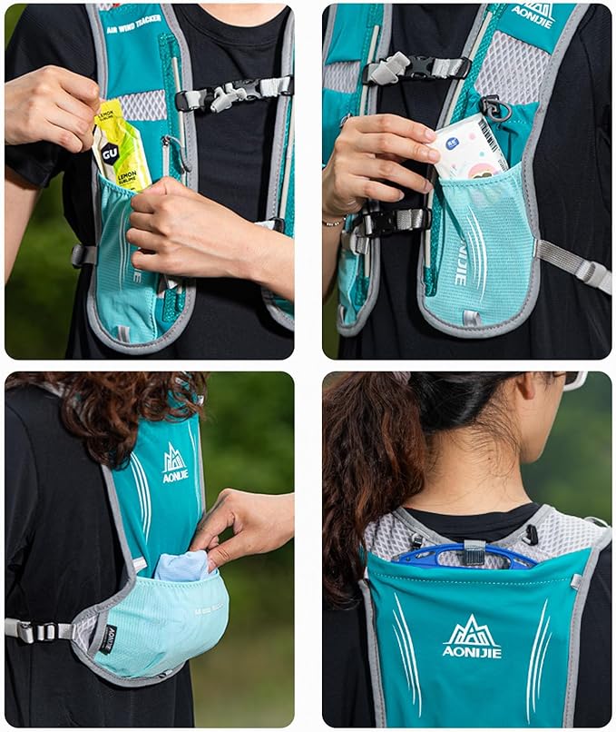 TRIWONDER Hydration Running Vest 5L Lightweight Water Pack for Men Women Hydration Backpack for Trail Race, Hiking, Cycling, Climbing, Camping, Jogging, Marathon