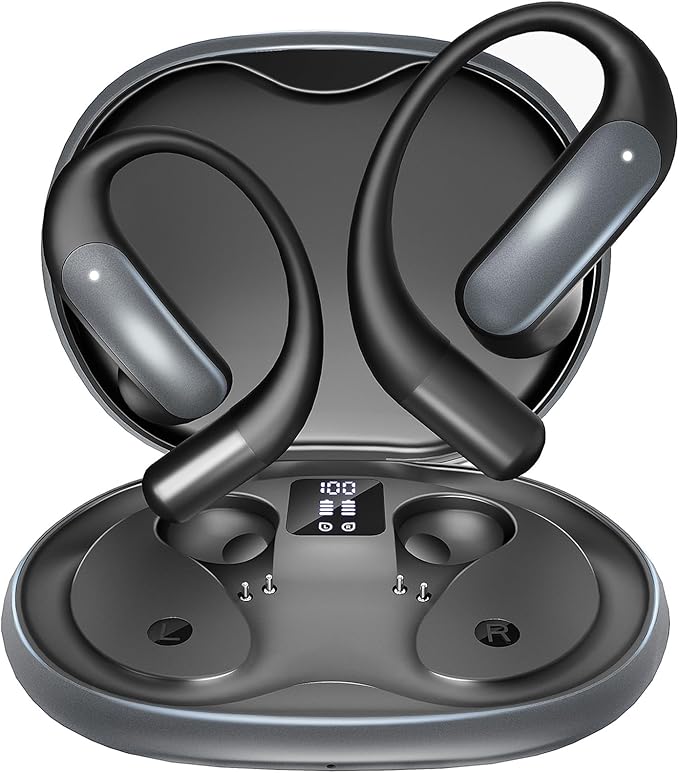 AI Translation Earbuds Real Time: OWS 3 in 1 Translator Earbuds for iOS & Android, Supporting 144 Languages with 60-Hour Battery Translator Headphones for Travel Business Meetings & Learning