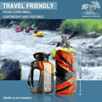 Packraft TPU Inflatable Travel Kayak with Soft Seat Lightweight Packrafts for Flat Water Rafting/Bicycle Drifting/Litewater Dinghy, 1 Person