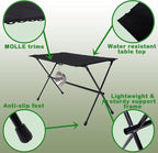 Folding Camping Table, Large Portable Camping Side Table with Carry Bag, Ultralight Weighs Only 2.3lbs, Ideal for Camping, Hiking, Backpacking, Beach, Picnic, Travel