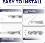 2 Pcs Stainless Steel Absorbing Spring, Heavy-Duty Porch Swing Spring and Tent Rope Spring Buckle for Hammock Chair, Punching Bag, Dog Leash, Camping and Outdoor Use