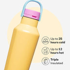 Corkcicle Classic Sport Canteen Insulated Water Bottle - Keeps Beverages Cold 25 Hours - Triple Insulated - Summer Drinkware Gift - Keeps Drinks Ice Cold - Leak-Proof Cap - 20 oz - Toucan Jams