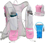 Running Hydration Vest Backpack, Lightweight Water Backpack with 1.6L Water Bladder Daypack for Women Men,Adjustable Running Vest Pack for Trail Running Hiking Cycling Race Marathon