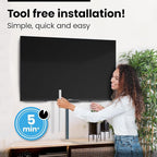 Cord Covers for Wires on Wall - 150in Cable Management Cable Hider - Cord Hiders for TV On Wall - Paintable Cable Concealer - Wire Covers for Cords - 10X (L16 x W0.95 x H0.5) - Medium | Black