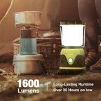 Lepro 1300LM LED Camping Lantern Rechargeable, 4 Light Modes, 3600mAh Power Bank, IPX4 Waterproof, Perfect Lantern Flashlight for Hurricane Emergency, Hiking, Home and More, USB Cable Included