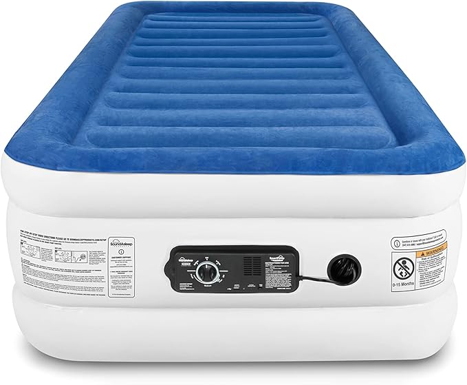 SoundAsleep Products CloudNine Series Air Mattress Includes Dual Smart Pump Technology - Twin XL Size
