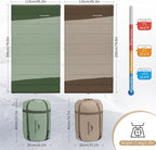 Naturehike Extra Wide Sleeping Bag for Adults, 1-3 Person Sleeping Bag, Patchwork Double Sleeping Bag, 35-44℉ Washable Sleeping Bag for 3 Seasons, Camping, Backpacking, Outdoor