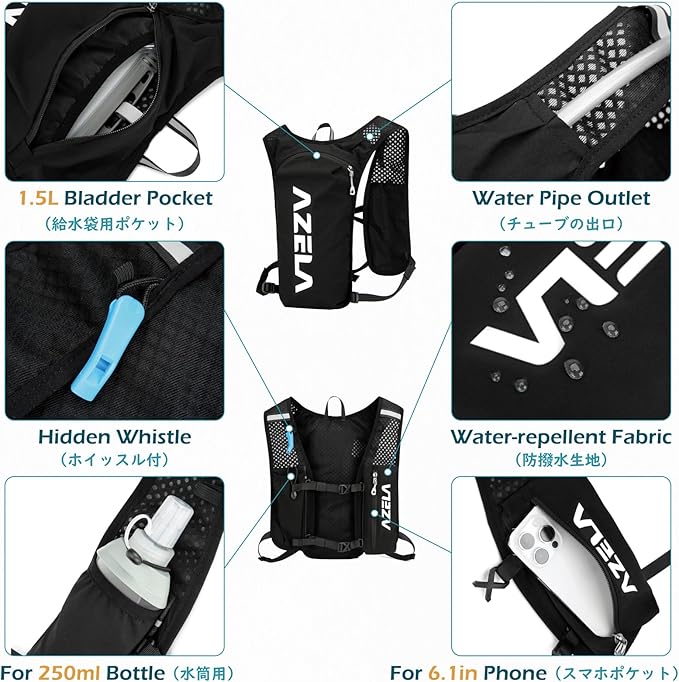 TRIWONDER Hydration Backpack Lightweight Water Pack for Men Women Hydration Pack for Cycling, Running, Hiking and Biking