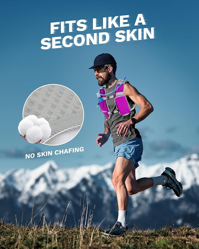 Running Vest for Women and Men, Hydration Running Backpack, Runners Vest, Hydration Vest for Walking, Marathon, Hiking
