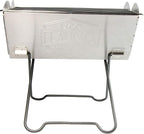 UCO Flatpack Portable Stainless Steel Grill and Fire Pit