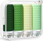 Travel Bottles for Toiletries, TSA Approved Travel Size Containers, Leak Proof Silicone Shampoo Bottles, Small Toiletry Containers with Clear Bag for Shampoo Conditioner Lotion