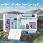 Waterdrop Water Filter Straw, Water Purifier Survival for Camping, Travel, Backpacking and Emergency Preparedness, Water Filtration System Survival, 3 Pack, Light Blue