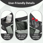 Oversized Camping Chair, Portable Folding Camping Chairs with Side Pocket, Cup Holder and Carry Bag, Heavy Duty Outdoor Camping Chairs for Adults, Fishing, Sports, Trip, up to 400lbs, Style 4